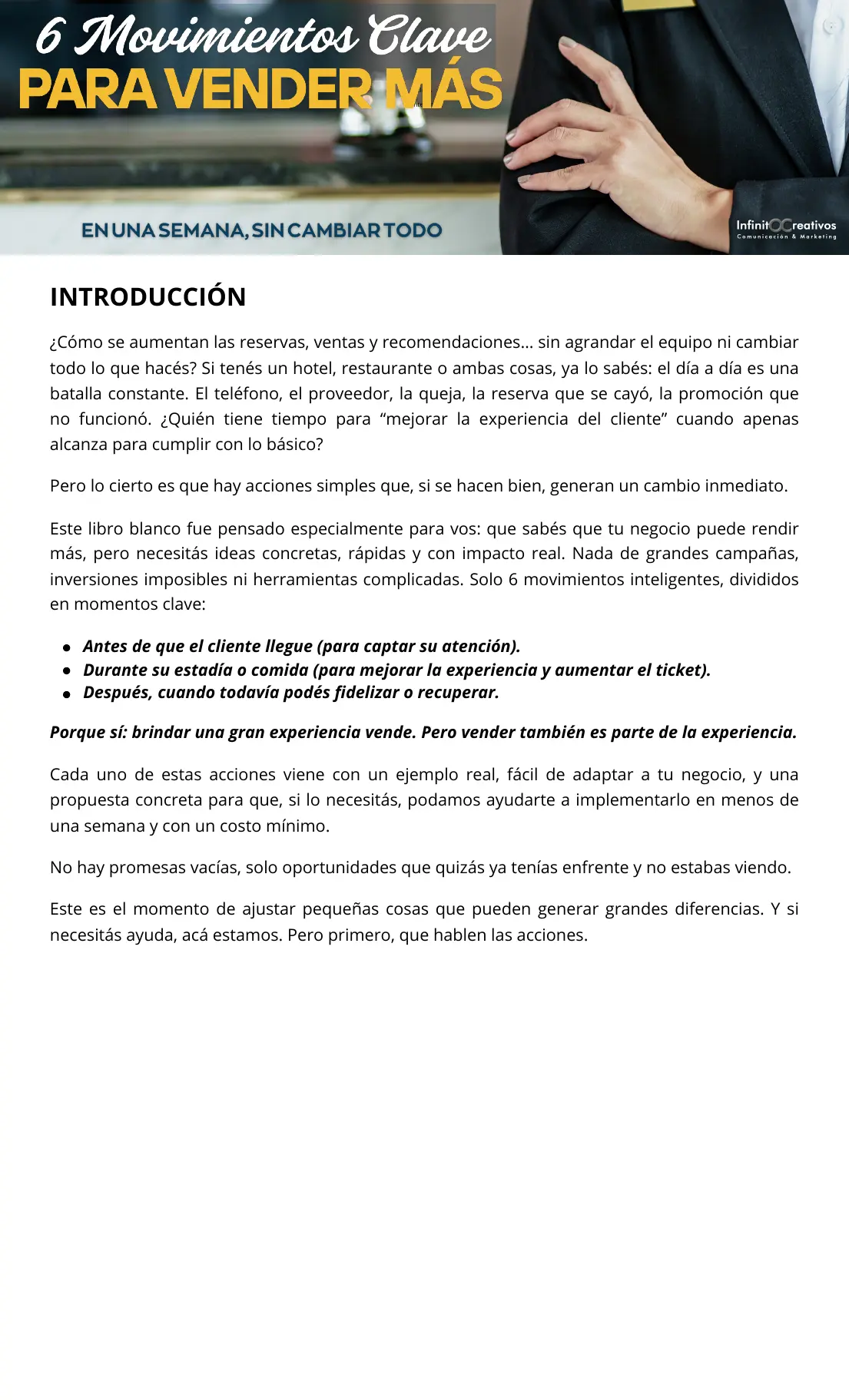 Portada de 6 movimientos clave para vender más