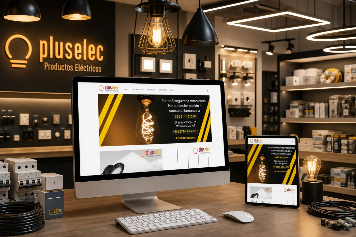 Presentación visual de PlusElec