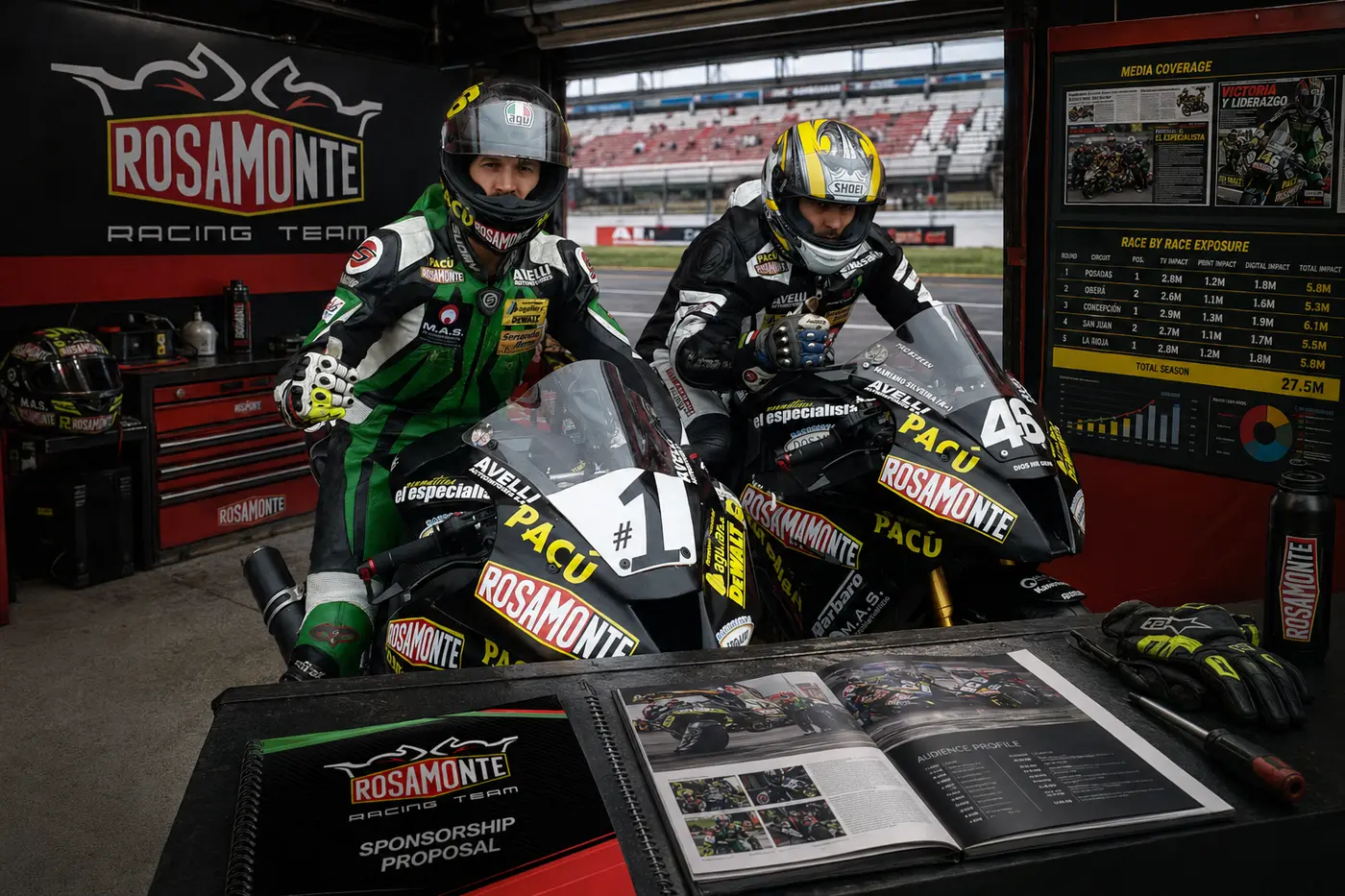 Presentación visual de Rosamonte Racing Team