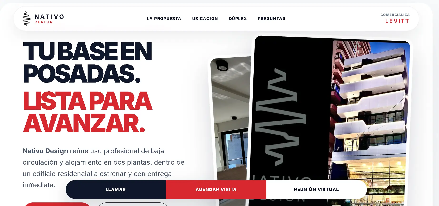 Reposicionamiento comercial y landing de Nativo Design